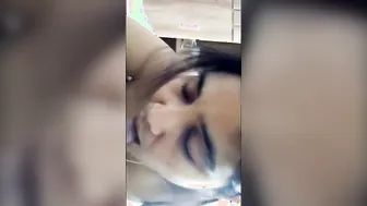 Desi Girl Gagging On Bf's Thick Lund While Giving Wet Blowjob