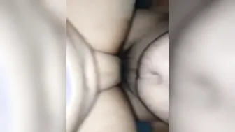 Pillow Under Ass As Husband Drills Her Tight Chut