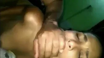 Boyfriend Covering Gf’s Mouth While Slamming Her From Behind
