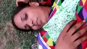 Aunty's Juicy Pussy Gets Licked Deep In Jungle Hideout