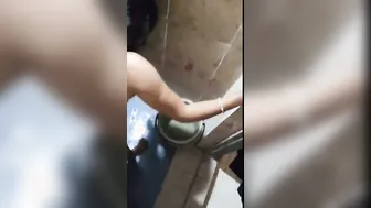 Husband Drags Wife To Bathroom And Smacks Her Tight Gand Hard