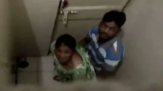 Public Toilet Sex Caught On Camera With Loud Moans