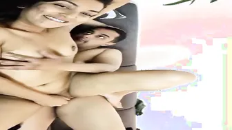 Desi Nri Couple Grinding Passionately On Living Room Sofa