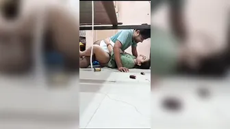 Tailor Bhabhi Bent Over Sewing Machine Got Pounded From Behind