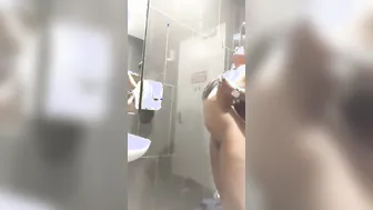 Mall Toilet Sex Interrupted By Janitor Banging On Door Loudly
