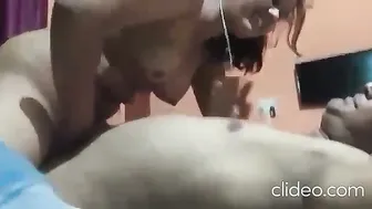 Village Girl Riding Lover’s Cock Bareback, Making Jungle Echo With Moans
