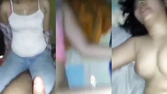 Naked Husband Watches Wife Strip Before Wild Bedroom Fuck Session