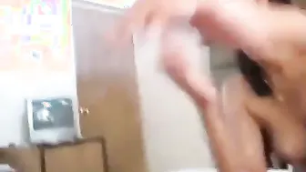 Smiling Gf Blows Bf Then Rides Him Till He Screams In Pleasure