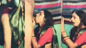 Bride’s Red Panties Ripped Off For Pussy Pounding And Cock-Sucking Games