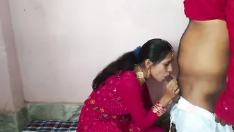 Groom Squeezes Bride’s Fat Tits While She Sucks His Cock Before Wedding Night