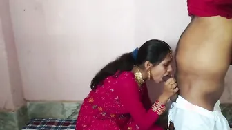 Groom Squeezes Bride’s Fat Tits While She Sucks His Cock Before Wedding Night