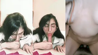 Gori Gf Blowing Cock Then Bouncing Slow On His Thick Desi Lund