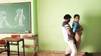 Tuition Teacher Bent Schoolgirl Over Desk And Fucked Her After Class