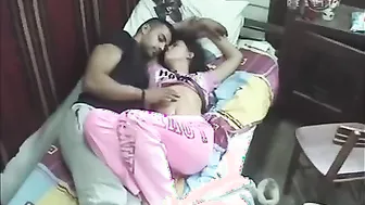 Hidden web camera mms sex scandal of youthful Indian bhabhi devar