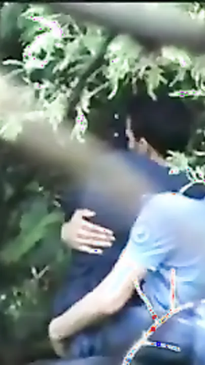 Outdoor sex scandal of college angel caught on hidden webcam by classmate