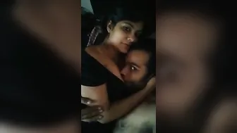 Large mangos Indian college girlfriend gets mounds sucked by boyfriend
