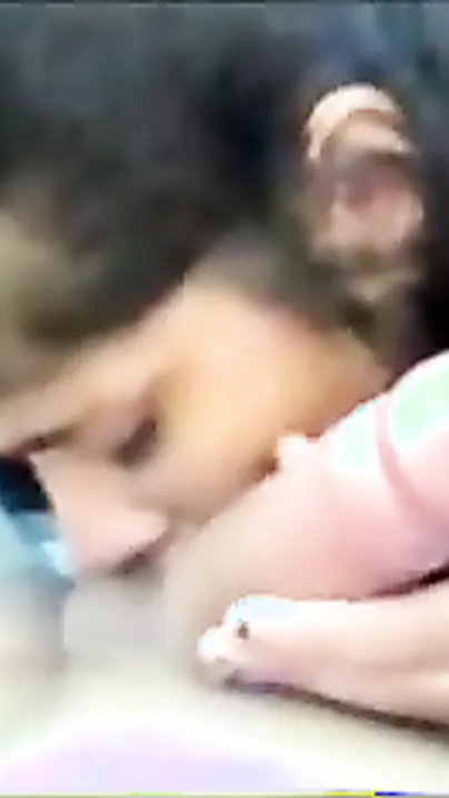 Desi Indian legal age teenager girlfriend giving oral-stimulation outdoors