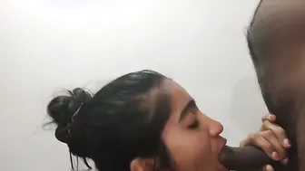 Girl Sucking Lover’s Dick Then Taking It Doggy On Messy Sheets