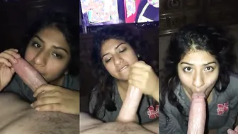 Thirsty Gf Gulps Boyfriend’s Cum After Licking His Hairy Balls Clean