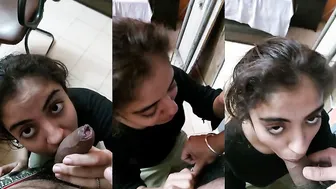 Loving Gf Giving Slow Romantic Blowjob To Her Horny Bf