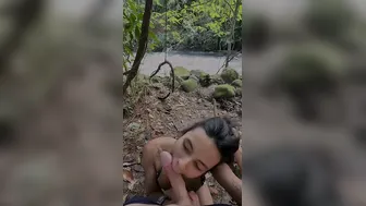 Busty Desi Babe Gagged On My Thick Cock Deep In The Mango Orchard