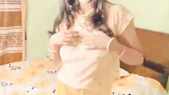 Put Sexy Panty On Indian Bhabhi Then Slowly Fucked Her Dripping Chut