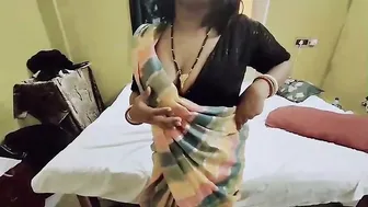 Made Little Brother’s Wife Wear Saree Then Fucked Her Slow With Hindi Moans