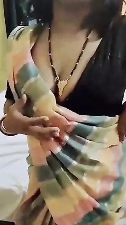 Made Little Brother’s Wife Wear Saree Then Fucked Her Slow With Hindi Moans