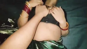 Stripped Sexy Bhabhi’s Black Saree Made Her Suck Cock Then Fucked Hard