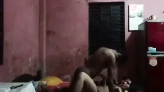 Desi Girl Stretched Wide Taking Every Inch Of Condom-Covered Dick