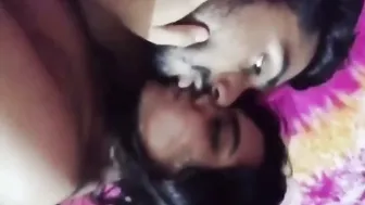 Desi Girl Stretched Wide Taking Every Inch Of Condom-Covered Dick