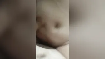 Slapped His Bhabhi’s Big Tits Hard While Making Her Ride His Cock