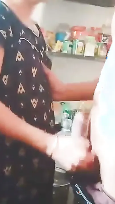 Fucked Aunty’s Tight Cunt Right In Her Messy Indian Kitchen