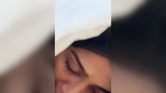 Delhi Girl Gagged With Belt, Deepthroating Hard Cock In Messy Bedroom