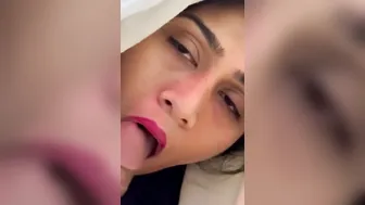 Delhi Girl Gagged With Belt, Deepthroating Hard Cock In Messy Bedroom