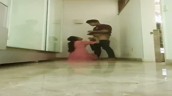 Mall Bathroom Teen Sucks Stranger’s Cock Then Takes It Doggy Style