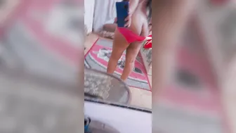 Delhi Doctor’s Wife Teasing By Jiggling Her Heavy, Milky Tits Slowly