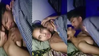 Village Gf Tucked Under Blanket At Night, Pussy Pounded Deep