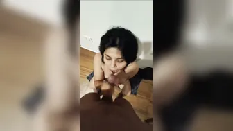 Indian Girl Gagged On Cock Then Swallowed Load After Intense Blowjob