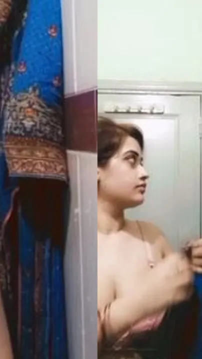 Bhabhi Fingered Juicy Pussy And Big Tits Alone In Steamy Bathroom