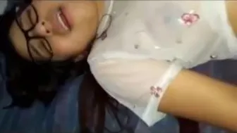 Pinned College Gf Against Wall And Fucked Her Hard Under Moonlight