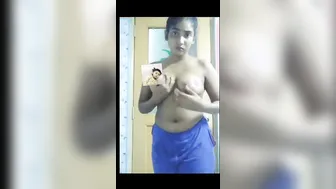 Schoolgirl Stripped At Home Showing Pussy And Tits While Fingering Herself