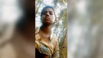 Took Village Gf To Jungle, Mashed Her Huge Tits Then Fucked Her Brains Out