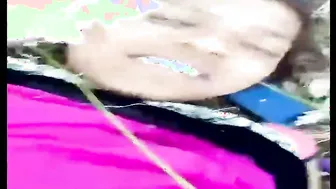 Laid Rustic Bhavi Under Trees Lifted Her Saree And Fucked Her Wet Cunt