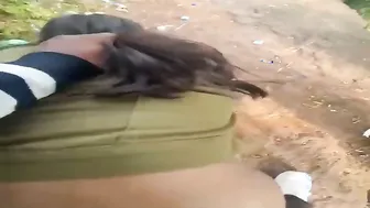 Bent My Gf Over Jungle Log And Rammed My Cock Deep In Her Tight Little Hole