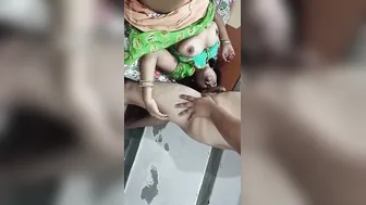 Green Saree Utha Kar Bhavi Ko Doggy Banaya Aur Gand Aur Bur Dono Ki Zabardast Chudai Ki