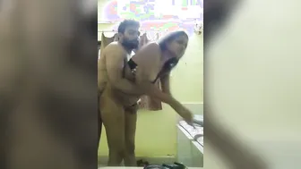 Neighbor Bhavi Bent Over In Flat And Took Brutal Cock In Her Tight Cunt