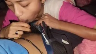 Bengali Bhavi Ne Saree Pahankar Land Chusa Aur Doggy Bana Kar Pel Diya