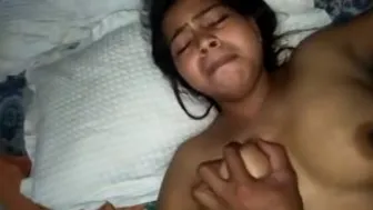 Slammed Bhavi's Bahan On Bed And Fucked Her Bur Raw As She Cried From The Dard