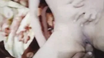 Wife In Black Bra Sucking His Cock Cooling Down Her Burning Pussy